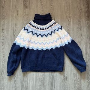 Navy winter sweater